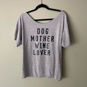 Graphic T-shirt Dog Mother Wine Lover